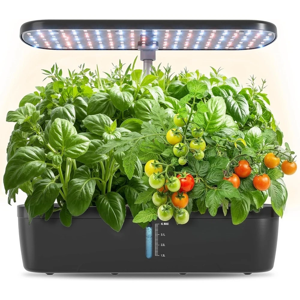 Комплект системы выращивания гидропоники, 12-струйный комнатный травяной сад со светодиодной подсветкой для выращивания, насос с резервуаром для воды, регулируемая высота, садоводство
Комплект системы выращивания гидропоники, 12-струйный комнатный травяной сад со светодиодной подсветкой для выращивания, насос с резервуаром для воды, регулируемая высота, садоводство