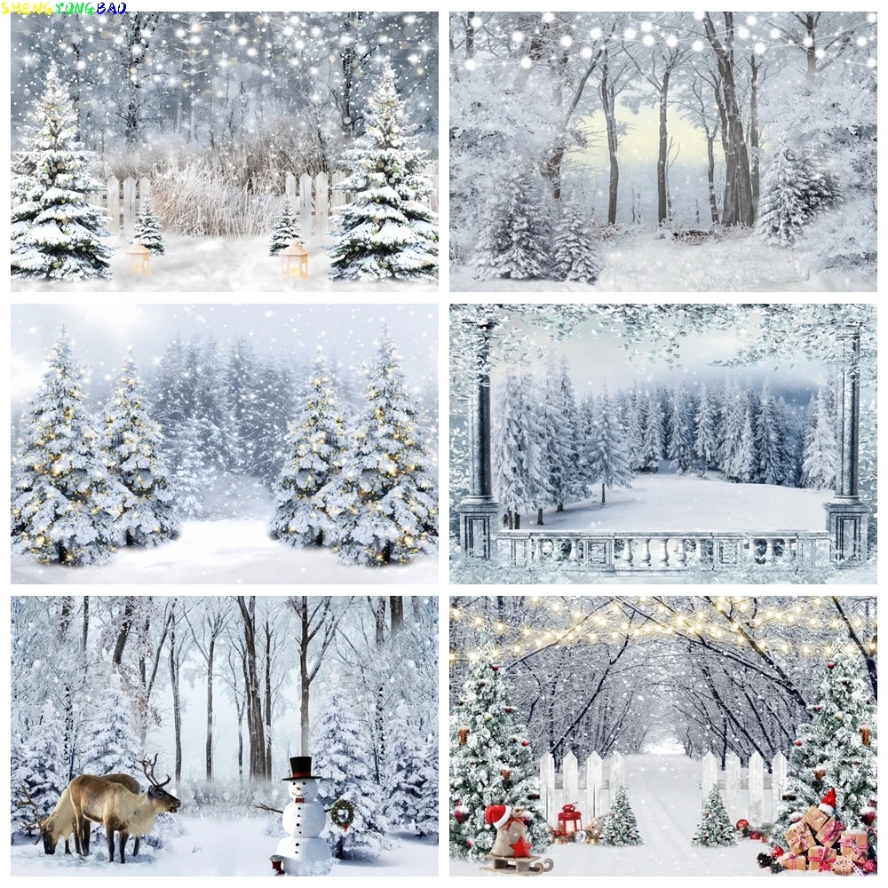 Winter Forest Snow Scenery Backdrop for Photography Snowflake Mountain Christmas Tree Xmas Baby Portrait Background Photo Studio
Winter Forest Snow Scenery Backdrop for Photography Snowflake Mountain Christmas Tree Xmas Baby Portrait Background Photo Studio