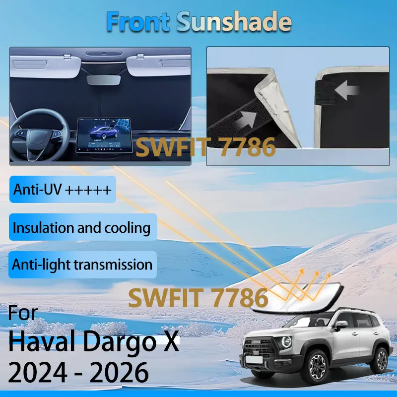 Front Window Shade For Haval Dargo X H7 2024 2025 2026 H-Dog Big Dog Accessories Windshield Heat Insulation Sunshade Waterproof
Front Window Shade For Haval Dargo X H7 2024 2025 2026 H-Dog Big Dog Accessories Windshield Heat Insulation Sunshade Waterproof
