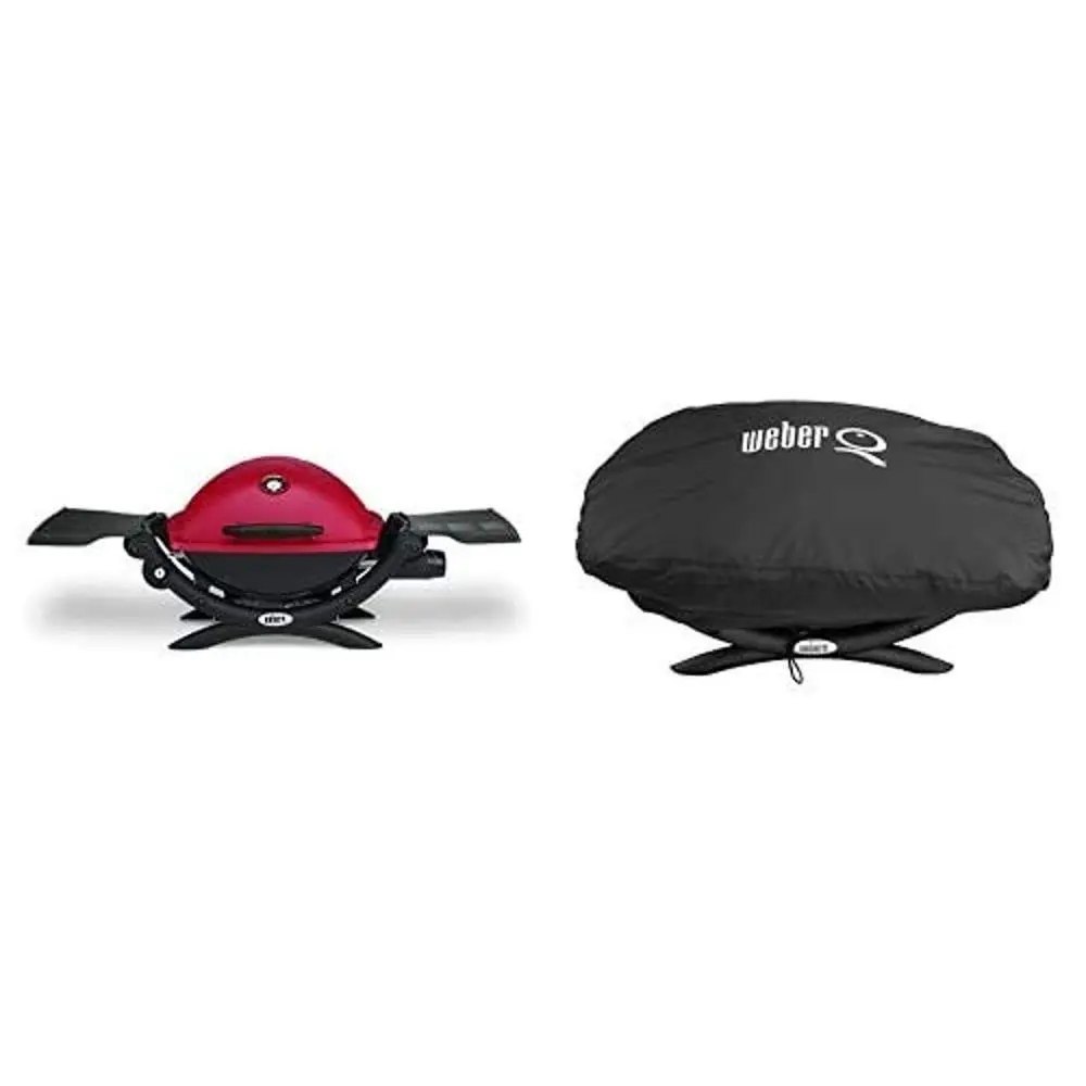Q 1200 Gas Grill, Red with Cover
Q 1200 Gas Grill, Red with Cover