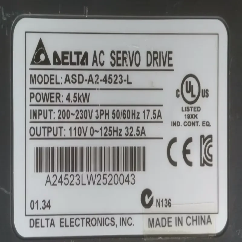 New, Ready Stock Brand New ASD-A2-4523-L Drive ASDA24523L New in Box Expedited Shipping for Plc
New, Ready Stock Brand New ASD-A2-4523-L Drive ASDA24523L New in Box Expedited Shipping for Plc