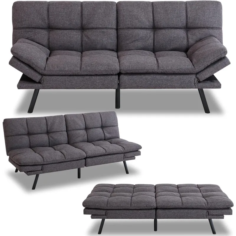 Futon Sofa Bed Couch Memory Foam Futon Convertible Couch Bed Sleeper,Modern Love Seat Daybed Sofa for Living Room
Futon Sofa Bed Couch Memory Foam Futon Convertible Couch Bed Sleeper,Modern Love Seat Daybed Sofa for Living Room