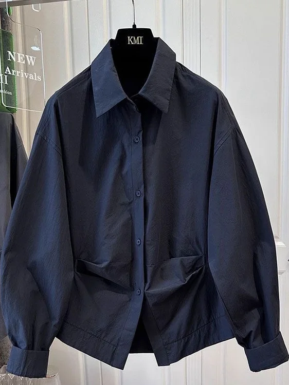 Ele European Sle Long Sve irt Women's Loose Fit Collar Pure Color Busin Casual irt Tu Waist Design Spring A...
Ele European Sle Long Sve irt Women's Loose Fit Collar Pure Color Busin Casual irt Tu Waist Design Spring A...