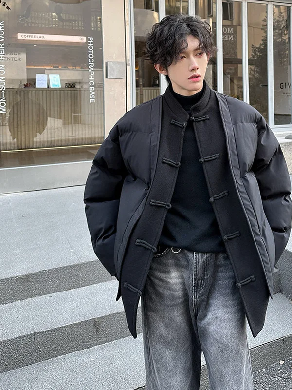 Thiened Retro Sle Men's Cotton Jaet with Button Collarl Coat Faionable Urban Casual Long Sve Warm Outerwear
Thiened Retro Sle Men's Cotton Jaet with Button Collarl Coat Faionable Urban Casual Long Sve Warm Outerwear
