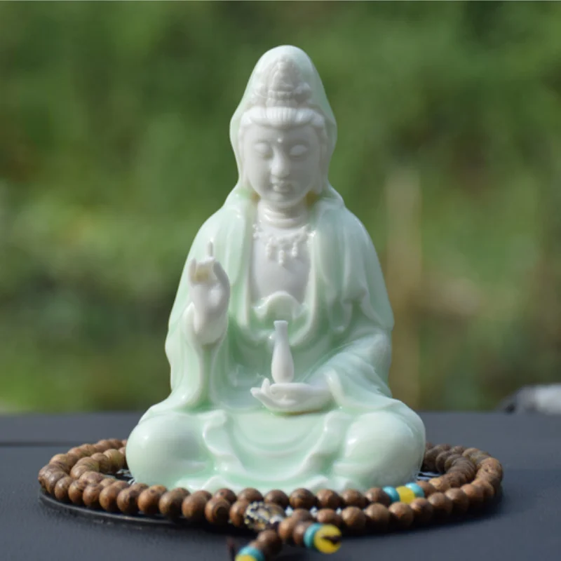 5" Chinese White Porcelain Ceramics Kwan-yin Quan Guan yin Bodhisattva Statue
5" Chinese White Porcelain Ceramics Kwan-yin Quan Guan yin Bodhisattva Statue