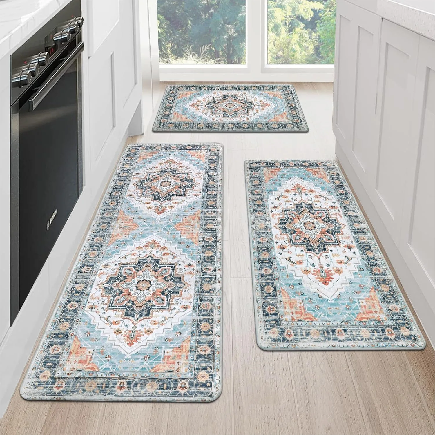 Cushioned Kitchen Rug Set 3 Piece Anti Fatigue Mats for Floor Non Slip Comfort Standing Mat Runner for Home Office Sink Laundry
Cushioned Kitchen Rug Set 3 Piece Anti Fatigue Mats for Floor Non Slip Comfort Standing Mat Runner for Home Office Sink Laundry