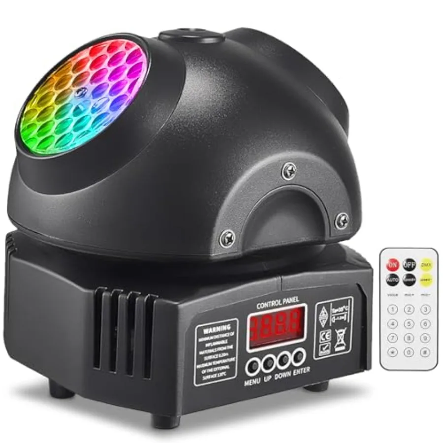 Moving Head Light RGBW LED DJ Stage Lights with 11ch DMX Control and Sound Activation for Party Home KTV Bar
Moving Head Light RGBW LED DJ Stage Lights with 11ch DMX Control and Sound Activation for Party Home KTV Bar