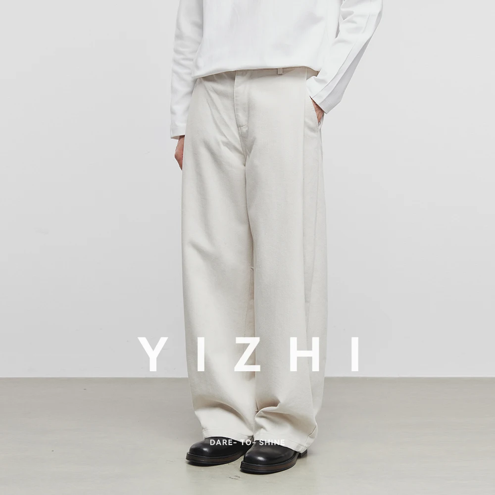 2025 Autumn New Solid Color Casual Trousers Fashion American High Street Retro Straight Loose Slimming Wide Leg Trousers Male
2025 Autumn New Solid Color Casual Trousers Fashion American High Street Retro Straight Loose Slimming Wide Leg Trousers Male