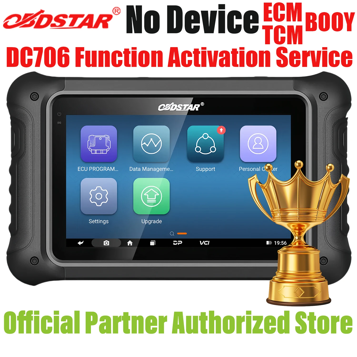OBDSTAR DC706 ECU Tool Single Version Upgrade Service with Added ECM, TCM, BODY Functions ( Customized Service, No shipping )
OBDSTAR DC706 ECU Tool Single Version Upgrade Service with Added ECM, TCM, BODY Functions ( Customized Service, No shipping )