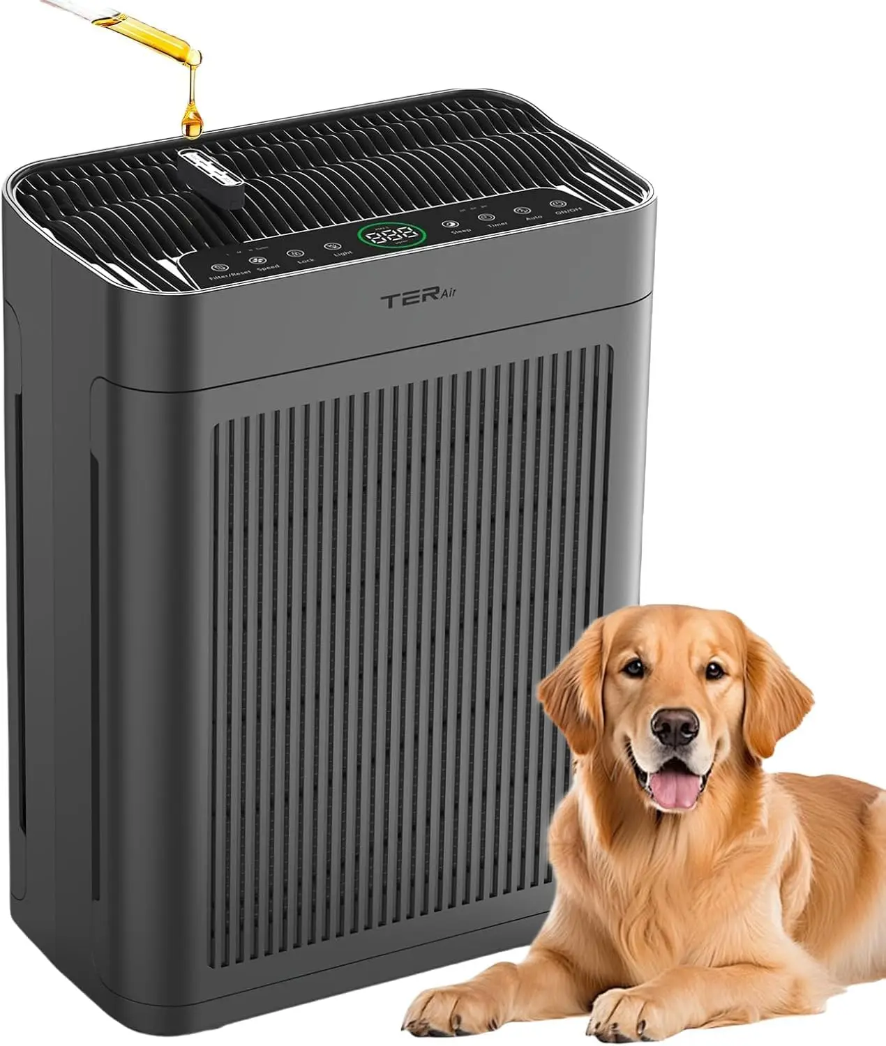 Large Room Air Purifier with Washable HEPA Filter, PM2.5 Sensor, 22dB Quiet for Bedroom Pets Dust
Large Room Air Purifier with Washable HEPA Filter, PM2.5 Sensor, 22dB Quiet for Bedroom Pets Dust