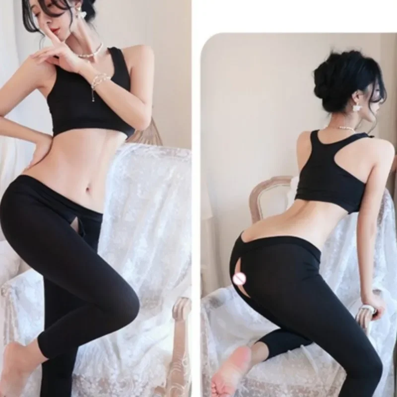 Erotic lingerie Open range sports pants seductive and flirtatious wearing yoga pants externally underwear women Clothing sets
Erotic lingerie Open range sports pants seductive and flirtatious wearing yoga pants externally underwear women Clothing sets