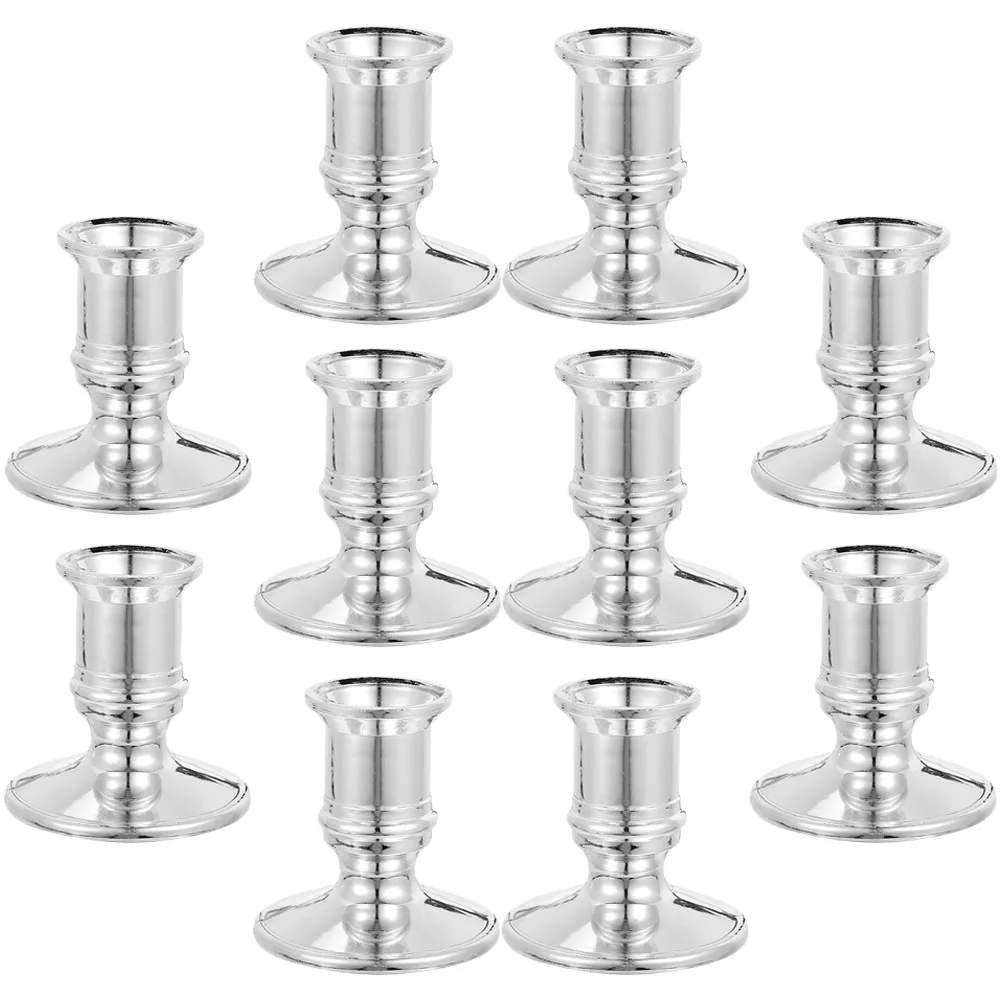10pcs Holder Silver Base Wedding Pillar Stands Plastic LED Pillar Candles Centerpiece
10pcs Holder Silver Base Wedding Pillar Stands Plastic LED Pillar Candles Centerpiece