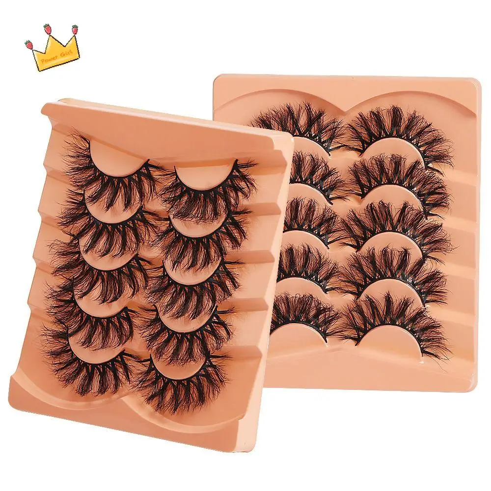 5Pairs Simulated Mink Hair Thick False Eyelashes Curled DIY Full Strip Eyelashes Long Lasting Soft Curl False Eyelashes Make Up
5Pairs Simulated Mink Hair Thick False Eyelashes Curled DIY Full Strip Eyelashes Long Lasting Soft Curl False Eyelashes Make Up