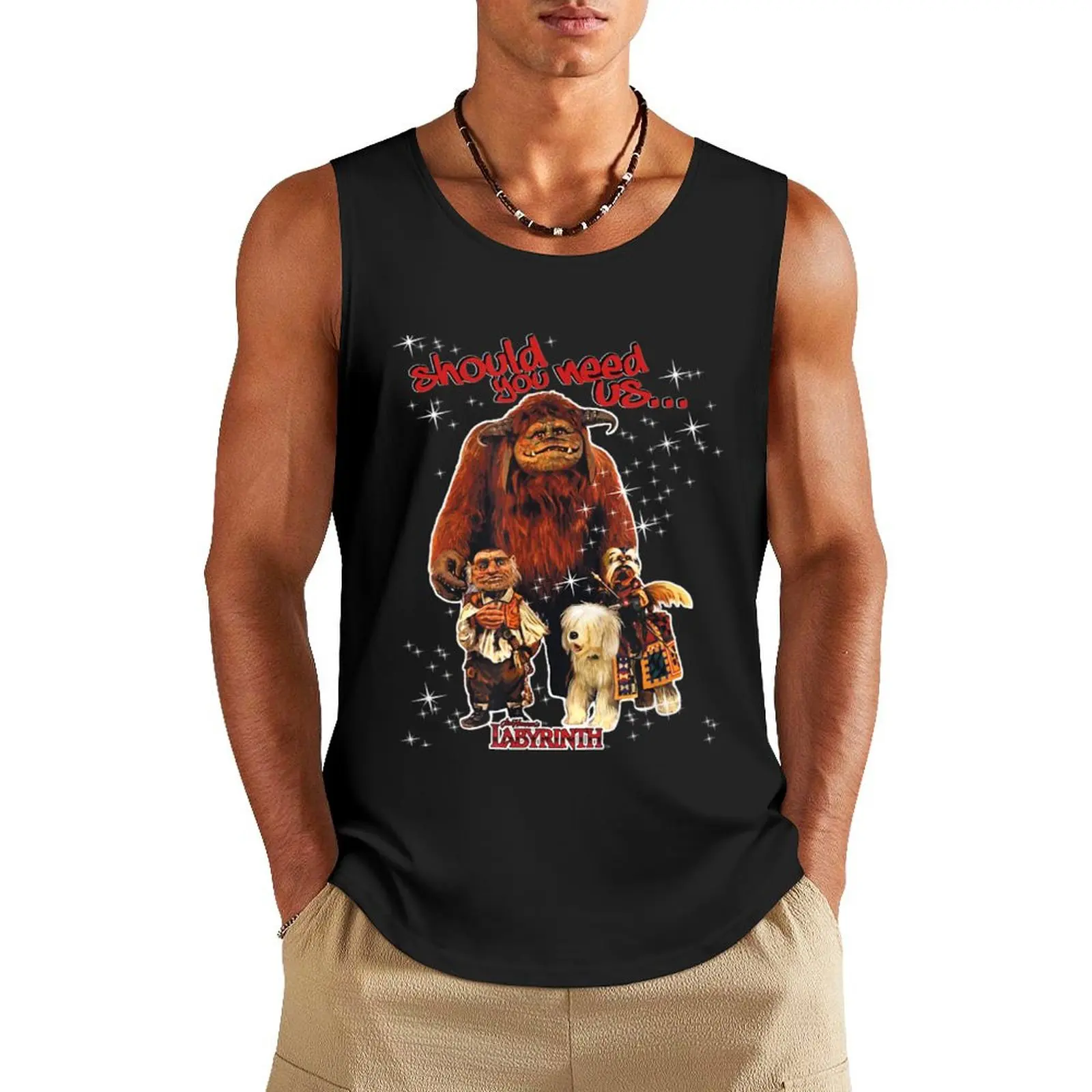 Labyrinth Should You Need Us Tank Top sleeveless Men's t-shirts Men's gym t-shirt
Labyrinth Should You Need Us Tank Top sleeveless Men's t-shirts Men's gym t-shirt