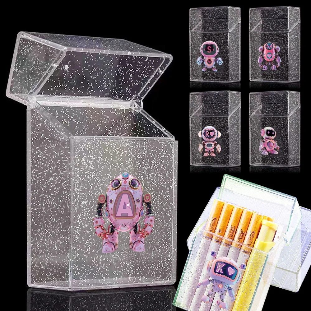 Durable Crystal Cigarette Storage Case Portable Plastics Cigar Organizer Box Robot Initial Name 26 Letters Pattern
Durable Crystal Cigarette Storage Case Portable Plastics Cigar Organizer Box Robot Initial Name 26 Letters Pattern