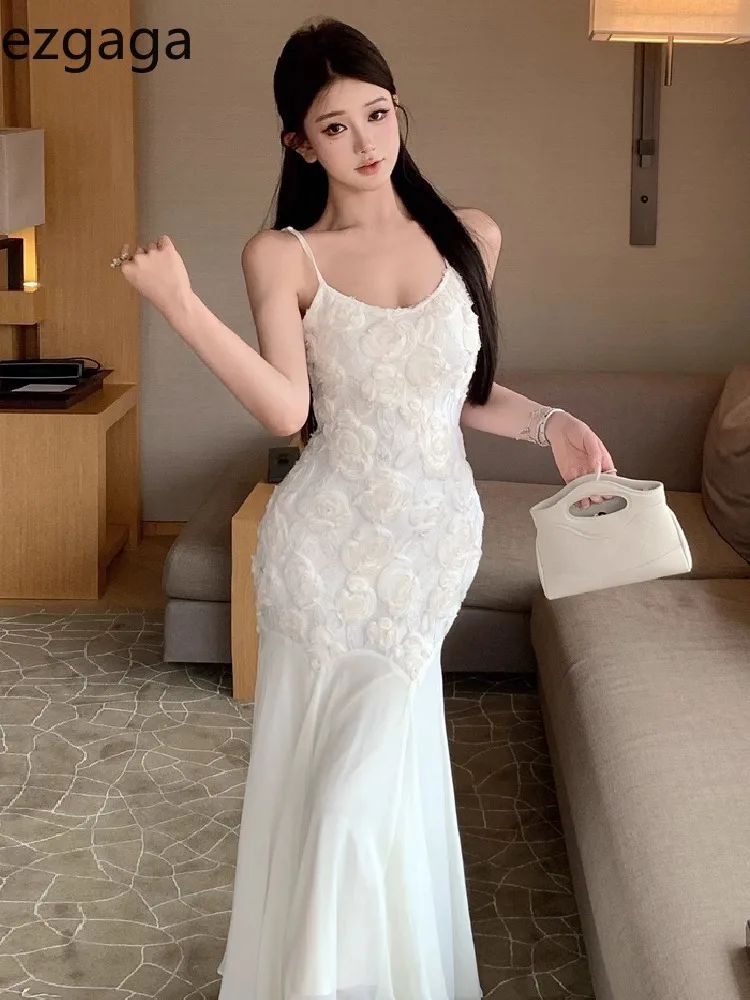 Ezgaga Women Dresses Sleeveless Embroidery Rose Flowers Mesh Patchwork Slash Neck Backless Elegant Sweet Party Dress Female
Ezgaga Women Dresses Sleeveless Embroidery Rose Flowers Mesh Patchwork Slash Neck Backless Elegant Sweet Party Dress Female