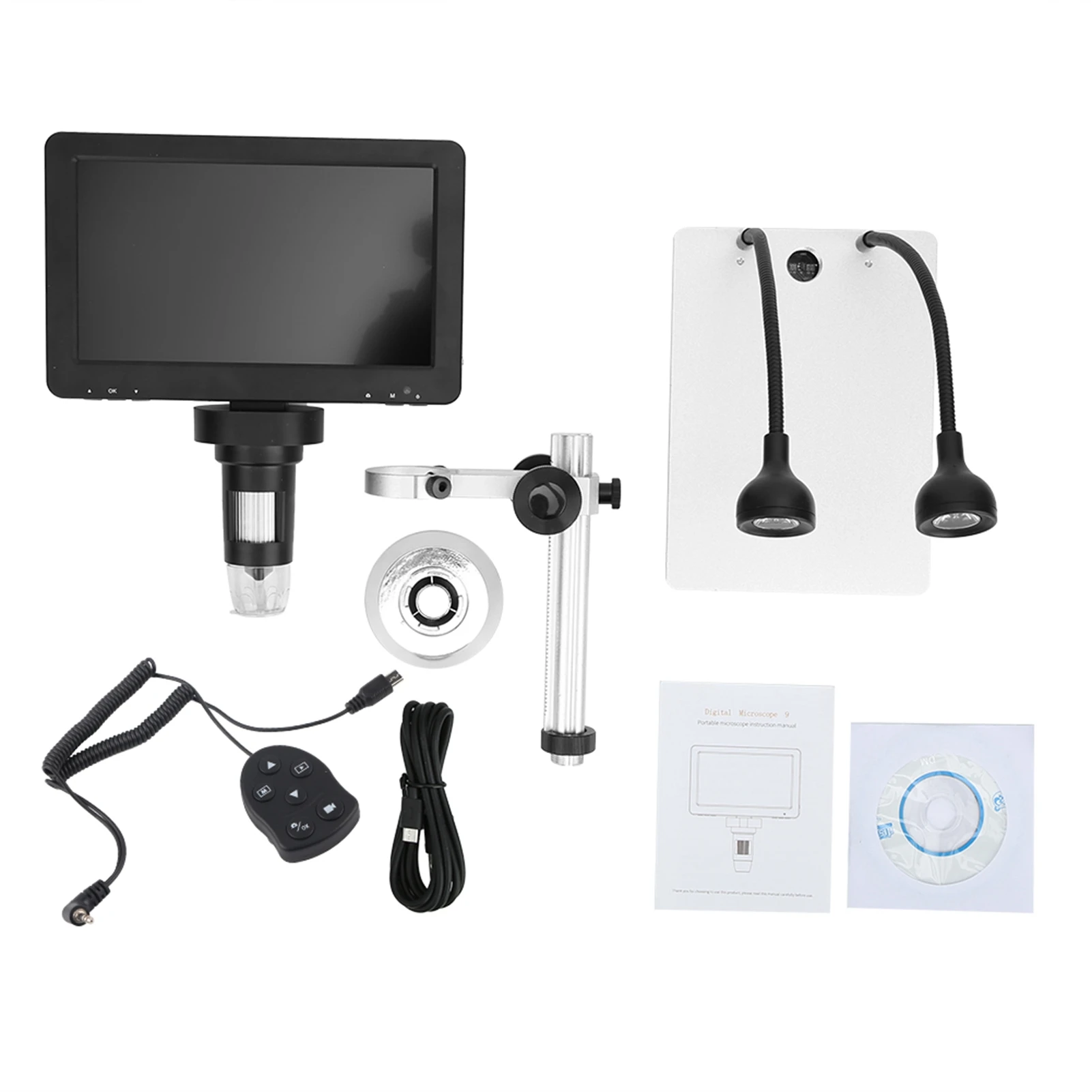 Industrial Microscope 12MP High‑Definition 7in 1200x Industrial Electric Digital Microscope Mobile Phone Repairing Microscope
Industrial Microscope 12MP High‑Definition 7in 1200x Industrial Electric Digital Microscope Mobile Phone Repairing Microscope