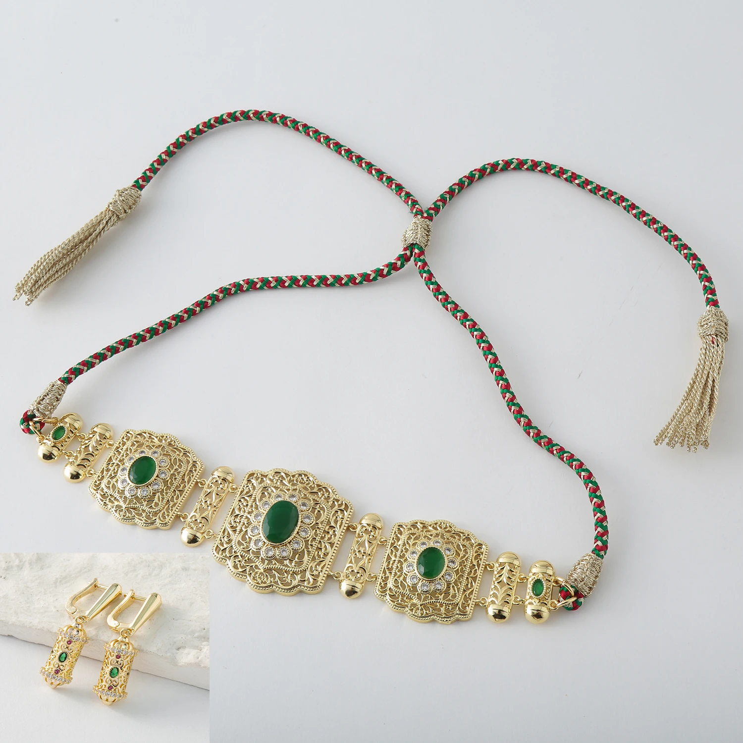 New Women's Necklace Earrings Jewelry Set Wedding Accessories Necklace Traditional Clothing Jewelry Party Gifts
New Women's Necklace Earrings Jewelry Set Wedding Accessories Necklace Traditional Clothing Jewelry Party Gifts