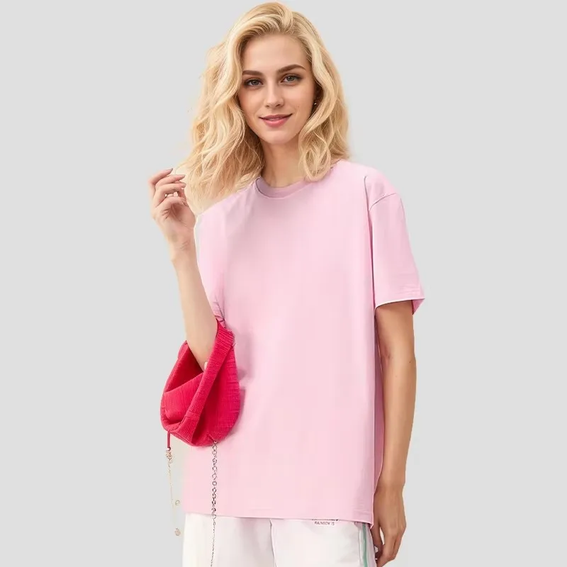 Woman T-shirt Summer 2025 New 100% Cotton O-Neck Long Styles Casual Fashion Tops Luxury Elegant Female T-shirt
Woman T-shirt Summer 2025 New 100% Cotton O-Neck Long Styles Casual Fashion Tops Luxury Elegant Female T-shirt