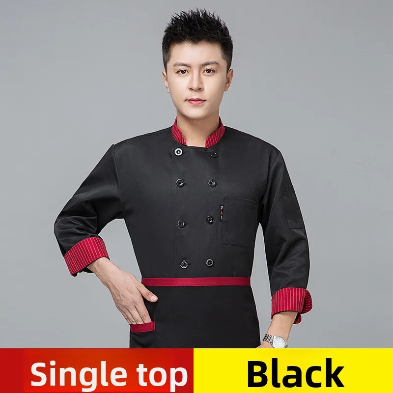 Men's Long Sleeve Thick Chef Uniform Wear-resistant Kitchen Workwear for Hotel Restaurant Autumn Winter
Men's Long Sleeve Thick Chef Uniform Wear-resistant Kitchen Workwear for Hotel Restaurant Autumn Winter