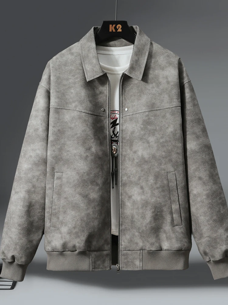 Faionable Fce Lined Motorcycle Jaet Men's Autumn Winter Loose Fit Casual Sli Outerwear Warmth Comfortable Coat
Faionable Fce Lined Motorcycle Jaet Men's Autumn Winter Loose Fit Casual Sli Outerwear Warmth Comfortable Coat