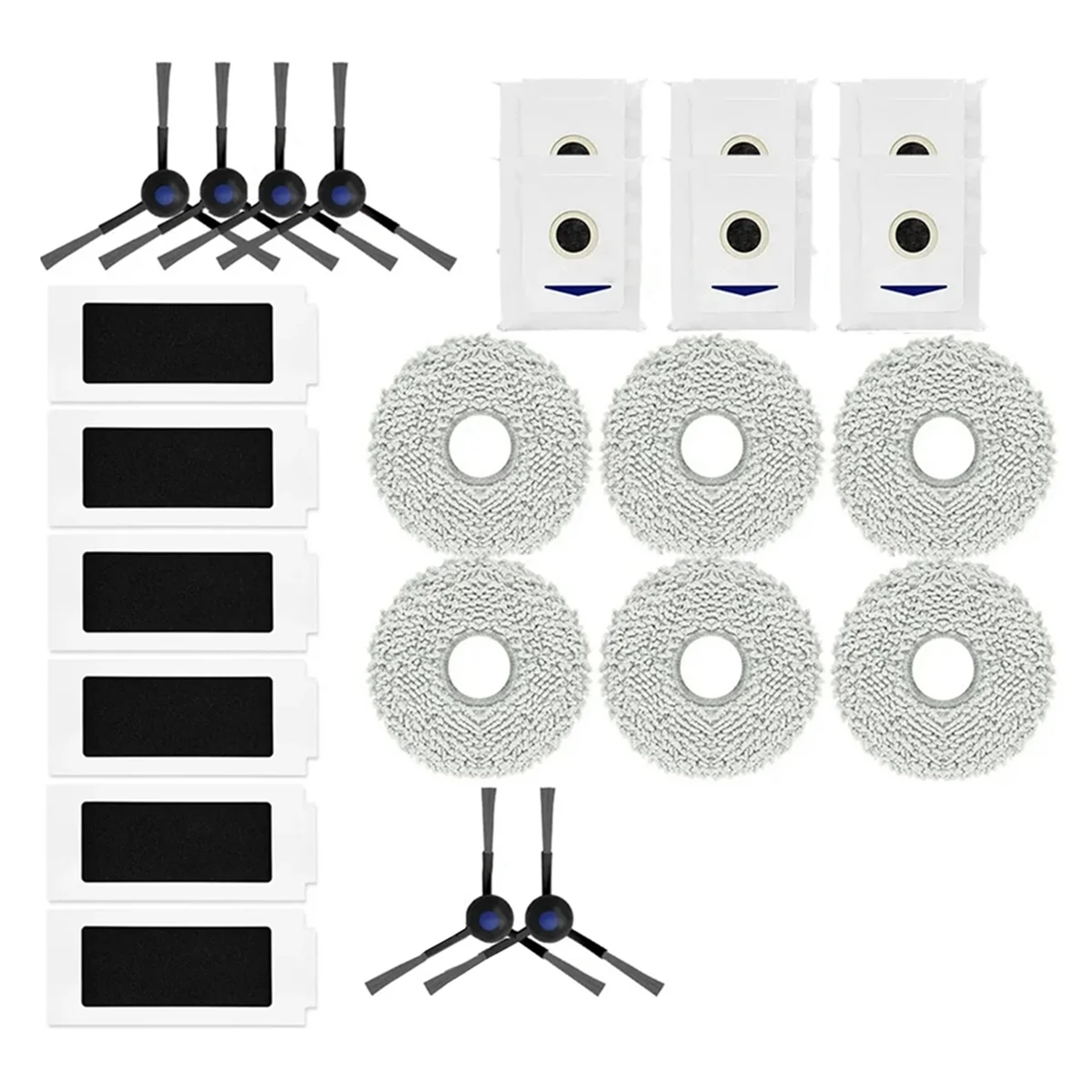 A58E-For Ecovacs Debot T30 Pro / T30 Pro Omni / T30 Max / Yeedi M12 Pro+ Side Brush Heap Filter Mop Cloth Dust Bag Parts
A58E-For Ecovacs Debot T30 Pro / T30 Pro Omni / T30 Max / Yeedi M12 Pro+ Side Brush Heap Filter Mop Cloth Dust Bag Parts