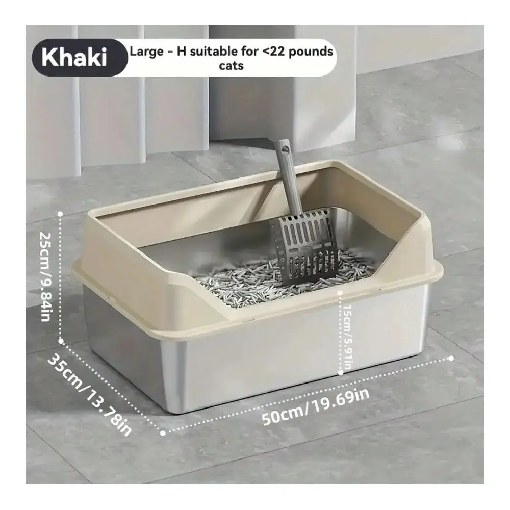Steel Cat Litter Box, Large Metal Trash Bin For Cats And Rabbits, Never Absorbing Odors, Stain Proof, Rust Proof, Non Stick And
Steel Cat Litter Box, Large Metal Trash Bin For Cats And Rabbits, Never Absorbing Odors, Stain Proof, Rust Proof, Non Stick And