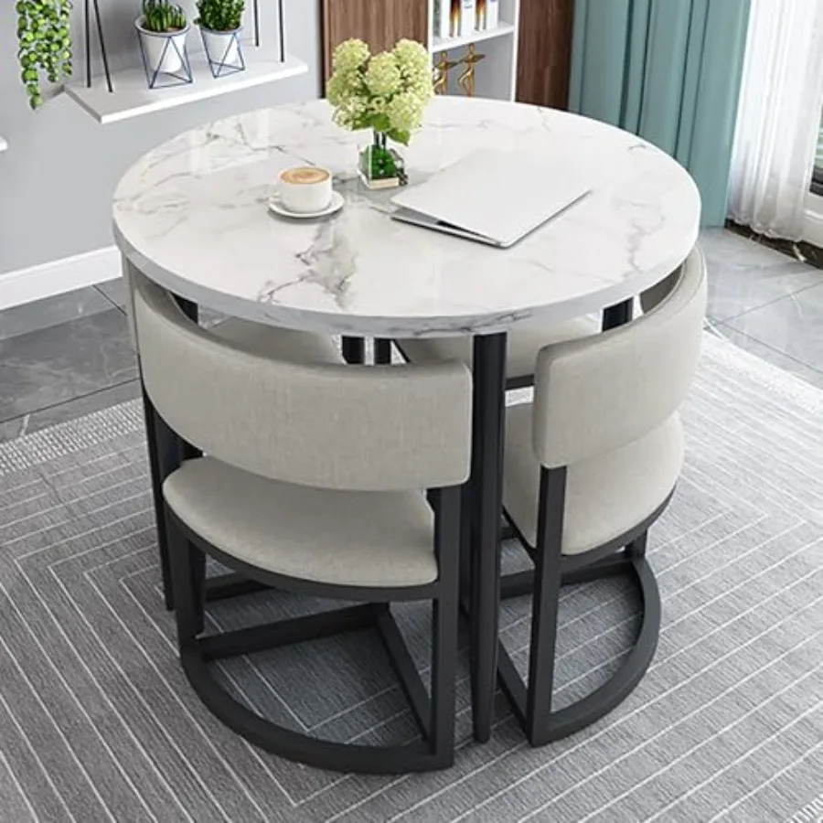 Office Reception Room Club Table, Small Round Dining Table and 4 Chairs Set, Space-Saving Furniture, Bar Balcony Bedroom Librar
Office Reception Room Club Table, Small Round Dining Table and 4 Chairs Set, Space-Saving Furniture, Bar Balcony Bedroom Librar