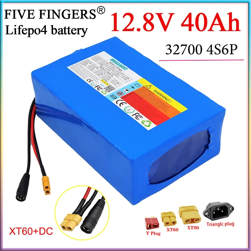 12.8V 40Ah 32700 4S6P Lifepo4 Battery Pack With Same port BMS For Electric tools boat UPS Solar Light Speaker +14.6V 5A Charger
12.8V 40Ah 32700 4S6P Lifepo4 Battery Pack With Same port BMS For Electric tools boat UPS Solar Light Speaker +14.6V 5A Charger