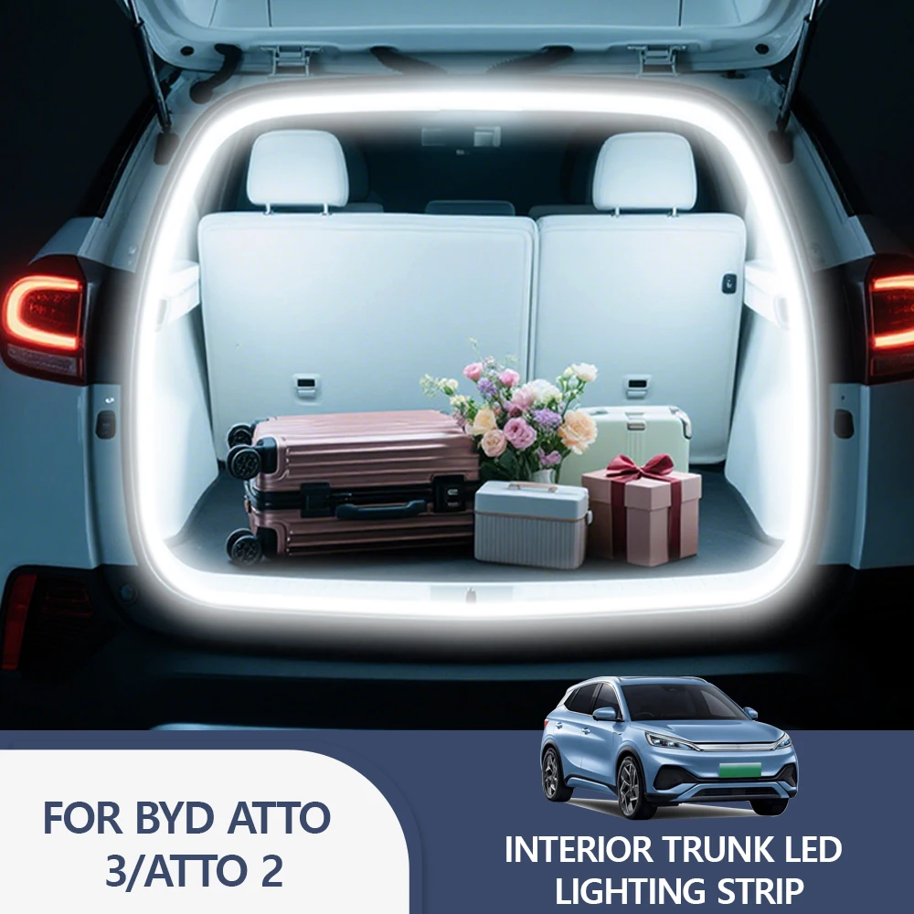 Светодиодная лента для заднего багажника BYD ATTO3/ATTO 2, декоративная подсветка салона, атмосферная подсветка багажного отделения
Светодиодная лента для заднего багажника BYD ATTO3/ATTO 2, декоративная подсветка салона, атмосферная подсветка багажного отделения