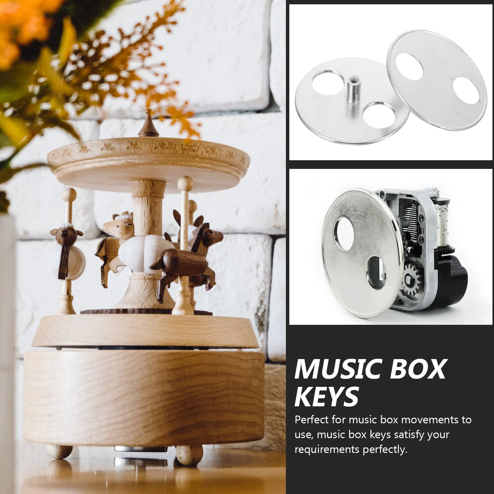 2 Pcs Music Box Accessories Windup Parts Replacement Winder Boxes Metal Winding Keys
2 Pcs Music Box Accessories Windup Parts Replacement Winder Boxes Metal Winding Keys