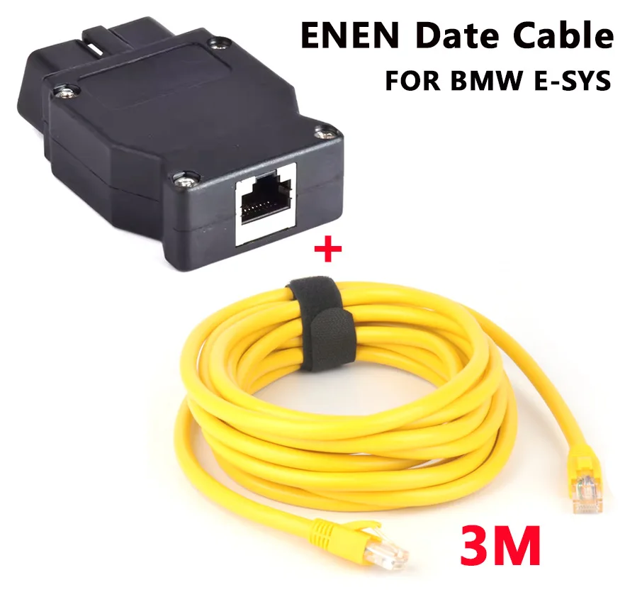 3M ENET OBD2 RJ45 Ethernet Diagnostic Cable Auto Coding Adapter Compatible with F G Series E-SYS Programming Tool
3M ENET OBD2 RJ45 Ethernet Diagnostic Cable Auto Coding Adapter Compatible with F G Series E-SYS Programming Tool