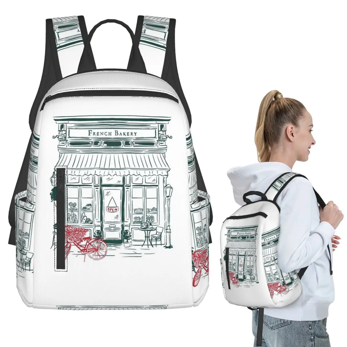 French Bakery Backpack Student BookBag Children School Bag Laptop Shoulder Bags Boys Girls
French Bakery Backpack Student BookBag Children School Bag Laptop Shoulder Bags Boys Girls