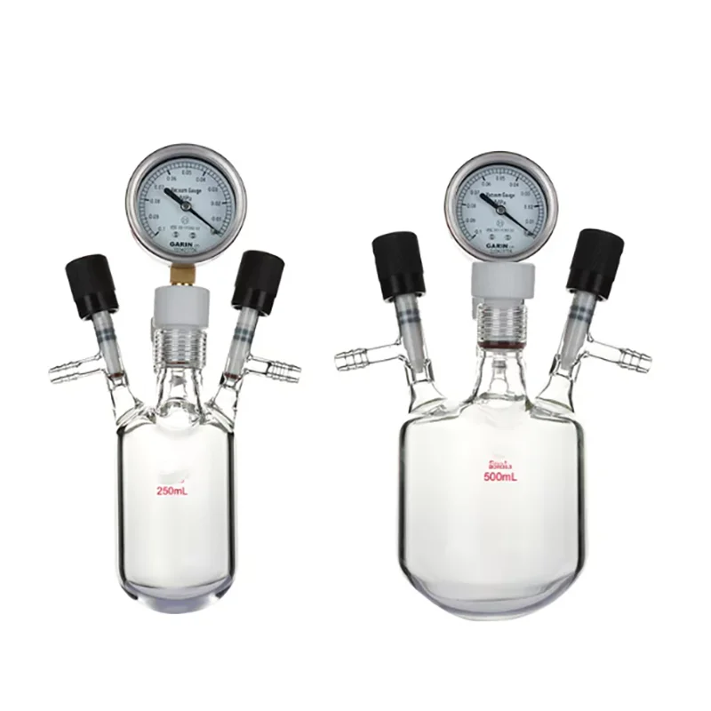 Vacuum pressure-resistant bottle with pressure gauge, positive pressure, high borosilicate glass, corrosion-resistant
Vacuum pressure-resistant bottle with pressure gauge, positive pressure, high borosilicate glass, corrosion-resistant