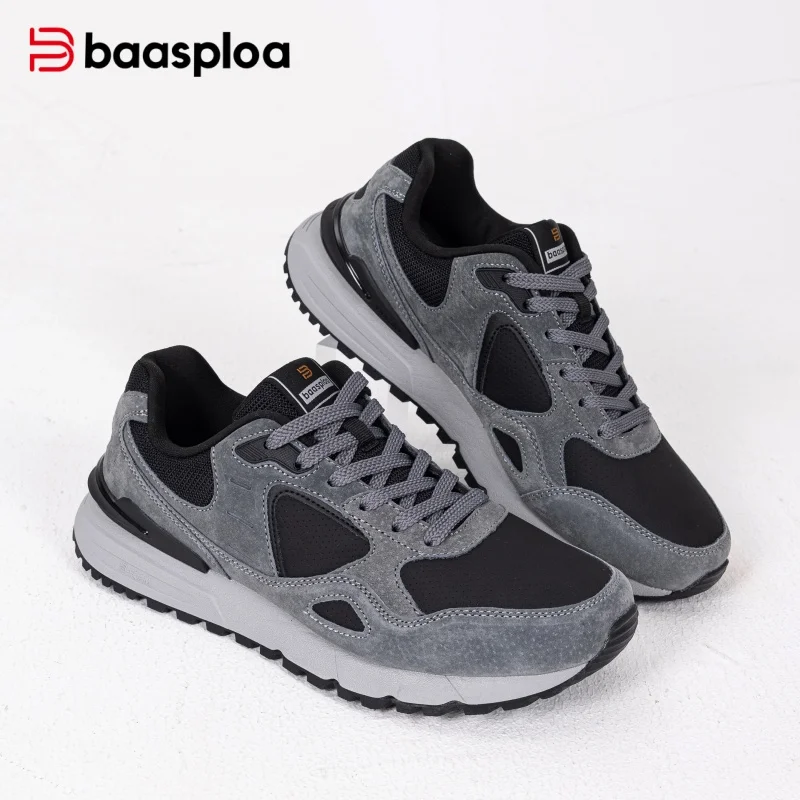 Baasploa Men Leather Walking Shoes Comfort Fashion Sport Shoes Male Non-Slip Casual Sneakers Cushioning Solid Color Sneakers
Baasploa Men Leather Walking Shoes Comfort Fashion Sport Shoes Male Non-Slip Casual Sneakers Cushioning Solid Color Sneakers