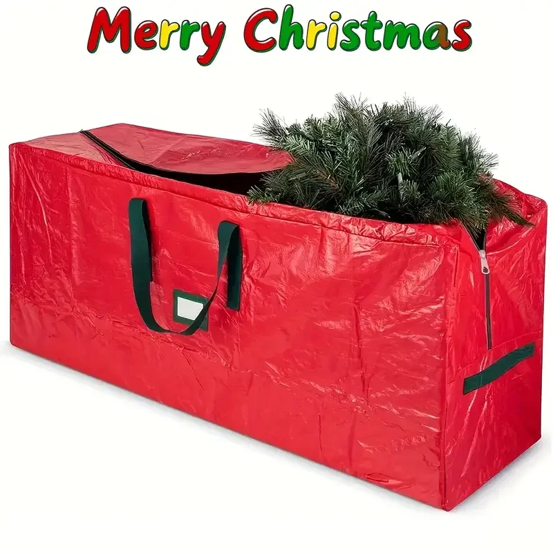 1pc Green/Red Waterproof Durable PE Christmas Tree Storage Bag - Extra-Large with Dual Zipper & Sturdy Handles,Tree Storage
1pc Green/Red Waterproof Durable PE Christmas Tree Storage Bag - Extra-Large with Dual Zipper & Sturdy Handles,Tree Storage