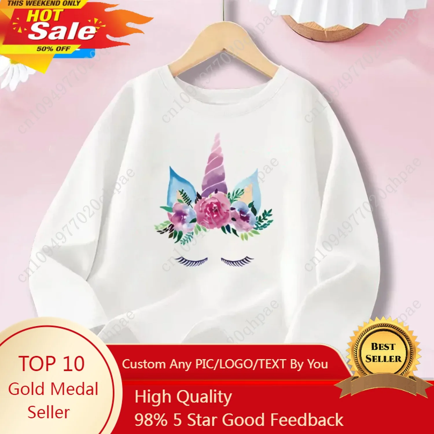 Kids Long Sleeve T Shirts Cartoon Unicorn Flower Children's Clothing Autumn Spring Little Girls Casual Cotton Tops Tee DJSMY1
Kids Long Sleeve T Shirts Cartoon Unicorn Flower Children's Clothing Autumn Spring Little Girls Casual Cotton Tops Tee DJSMY1