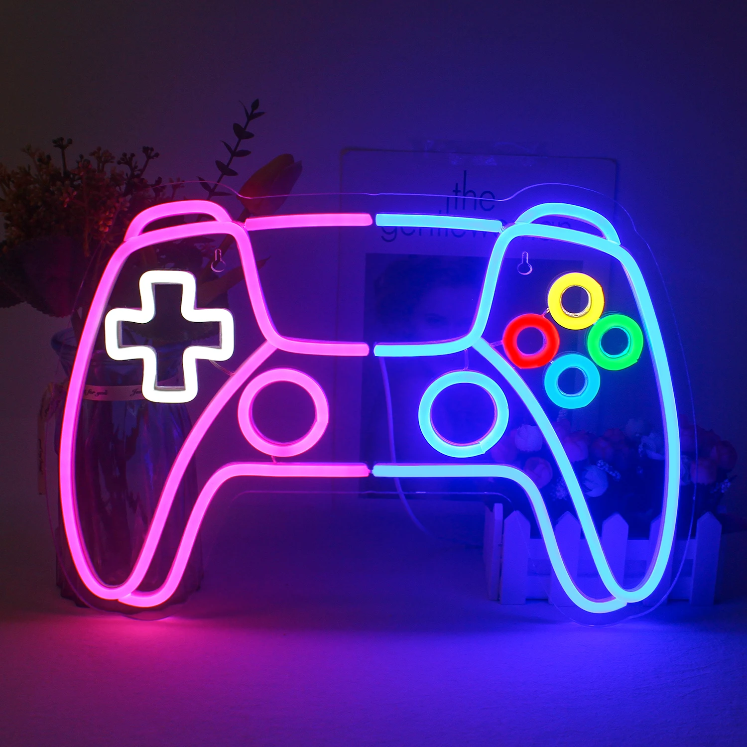 Pink Blue Games Console Neon Signs Game Room Game Zone Wall Decor Colorful LED Neon Game Party Decor Teen Boy Gamers Gift
Pink Blue Games Console Neon Signs Game Room Game Zone Wall Decor Colorful LED Neon Game Party Decor Teen Boy Gamers Gift