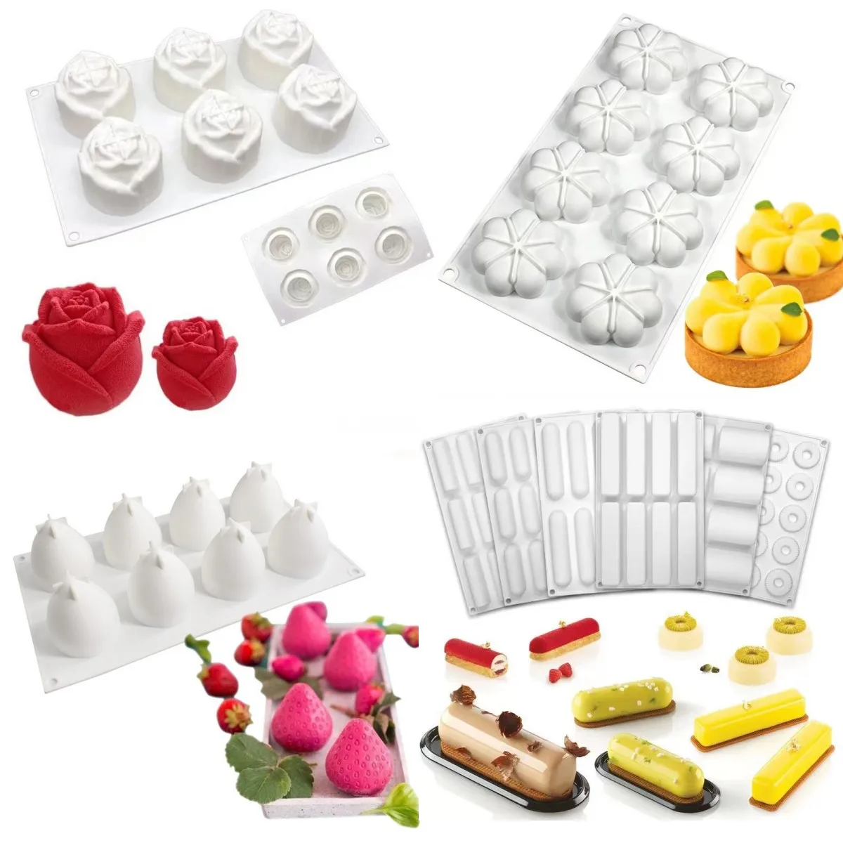 3D Flower Fondant Mold Cupcake Jelly Candy Chocolate Decoration Baking Tool Moulds Bloom Rose Silicone Cake Mold
3D Flower Fondant Mold Cupcake Jelly Candy Chocolate Decoration Baking Tool Moulds Bloom Rose Silicone Cake Mold