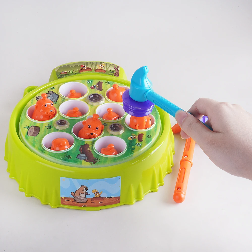 Smash-a-Mole Game Educational Knock Hammer Game Sensory Development Boaby Toys Montessori Pound a Mole Interactive Electric Toy
Smash-a-Mole Game Educational Knock Hammer Game Sensory Development Boaby Toys Montessori Pound a Mole Interactive Electric Toy