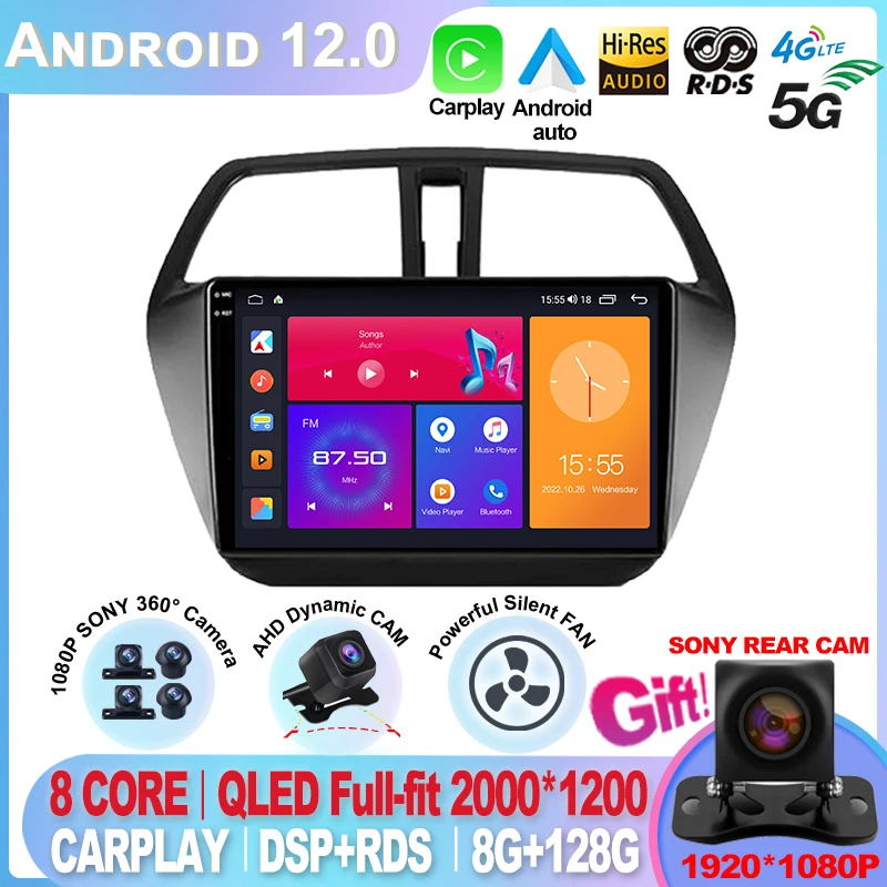 For Suzuki SX4-CROSS 2014-2017 2 din Android 10 Car Radio android navigation gps radio stereo video multimedia 360 Camera player
For Suzuki SX4-CROSS 2014-2017 2 din Android 10 Car Radio android navigation gps radio stereo video multimedia 360 Camera player