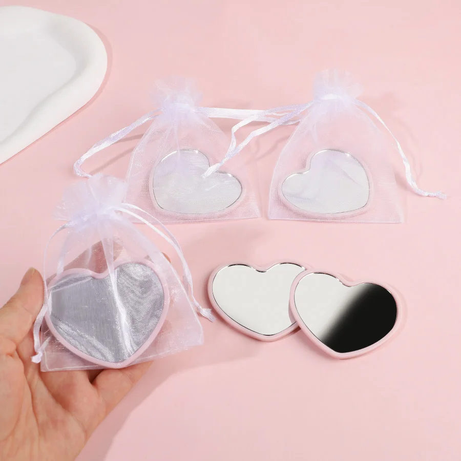 10pcs Pink Heart Shaped Mirror Gauze Bag Set Portable Mini Pocket Makeup Mirror Cute Hand Mirror Girls Gift Wedding Daily Use
10pcs Pink Heart Shaped Mirror Gauze Bag Set Portable Mini Pocket Makeup Mirror Cute Hand Mirror Girls Gift Wedding Daily Use