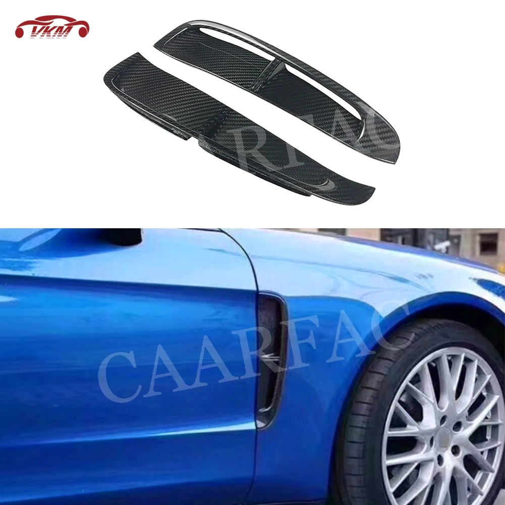 2 PCS/Set Dry Carbon Fiber Front Fender Air Vent Cover Trim Exterior Decoration For Porsche Panamera 971 2017-2019
2 PCS/Set Dry Carbon Fiber Front Fender Air Vent Cover Trim Exterior Decoration For Porsche Panamera 971 2017-2019