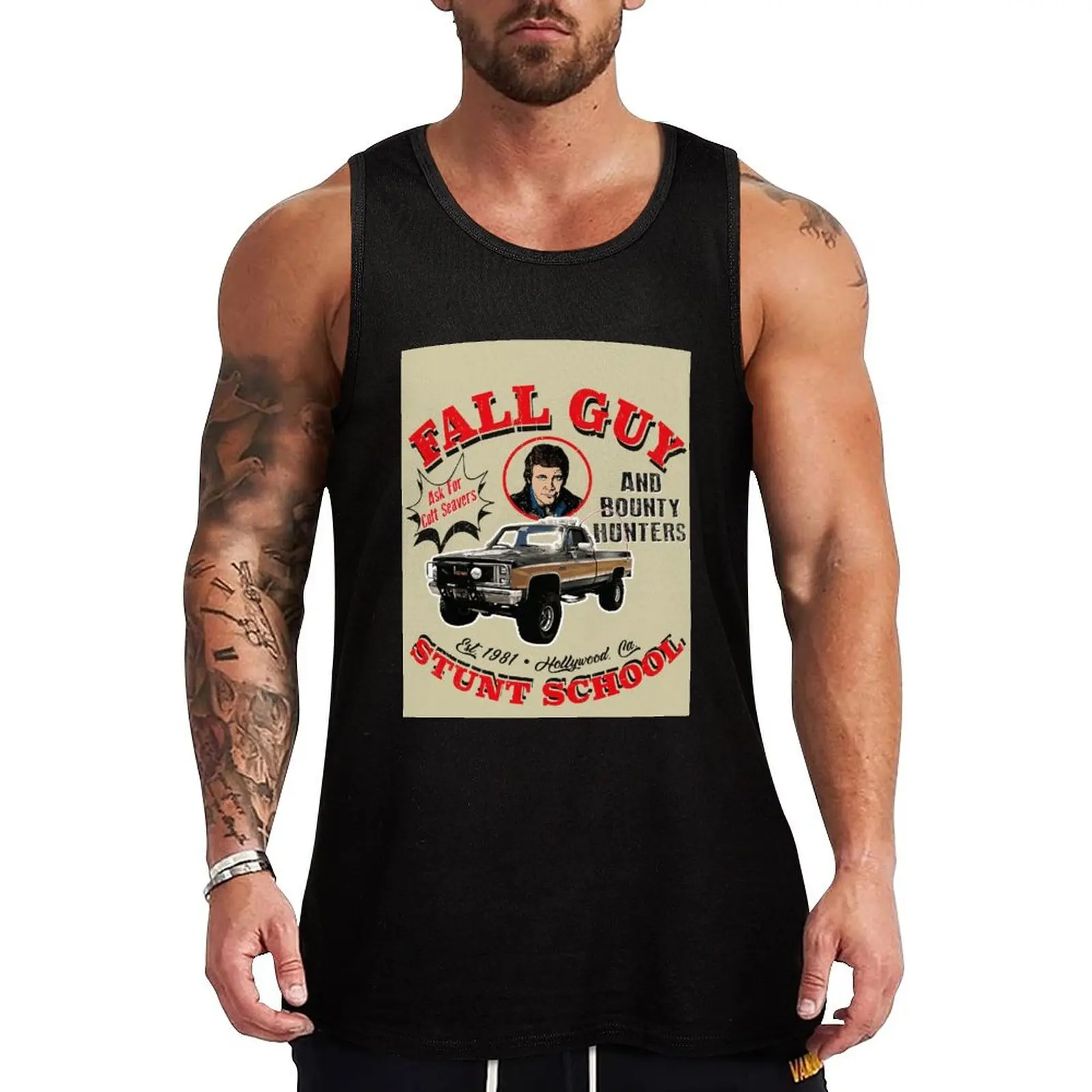Fall Guy Stunt School and Bounty Hunters Tank Top gym for men Fitness men clothing Men sleeveless tee sports clothes for
Fall Guy Stunt School and Bounty Hunters Tank Top gym for men Fitness men clothing Men sleeveless tee sports clothes for