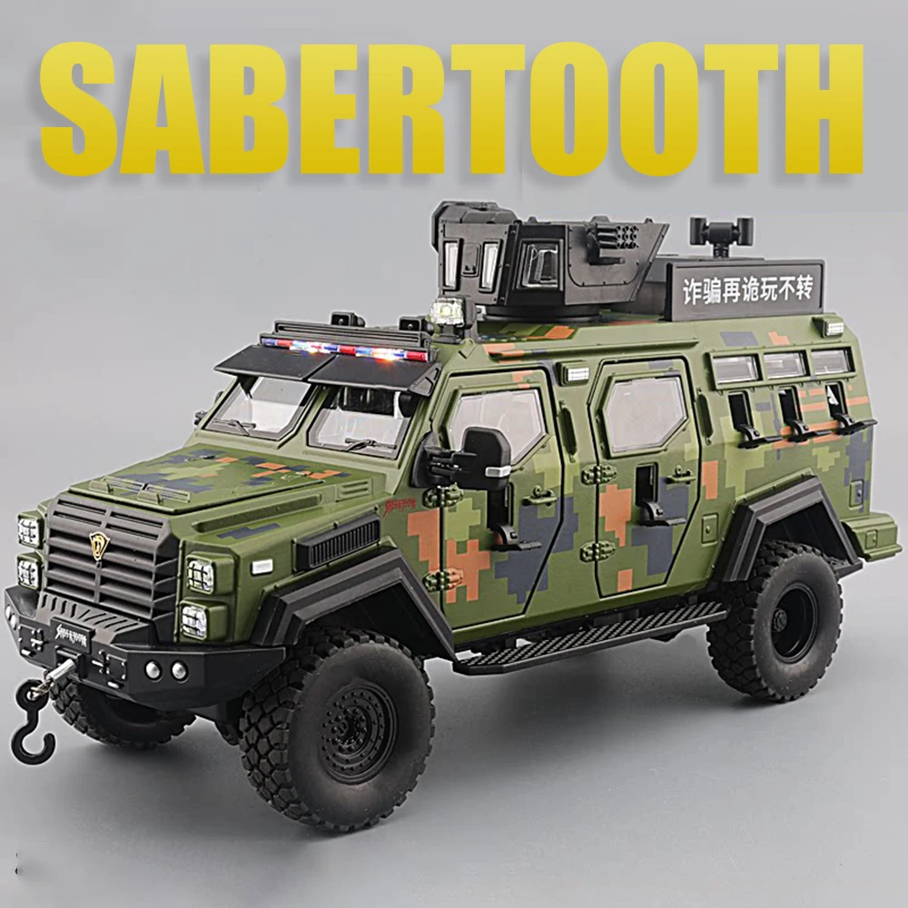 1:24 Sabertooth Cars Model Toys Metal Diecast Miniature Off-road Vehicle Pull Back Doors Opened Shock Absorption Edutainment Car
1:24 Sabertooth Cars Model Toys Metal Diecast Miniature Off-road Vehicle Pull Back Doors Opened Shock Absorption Edutainment Car