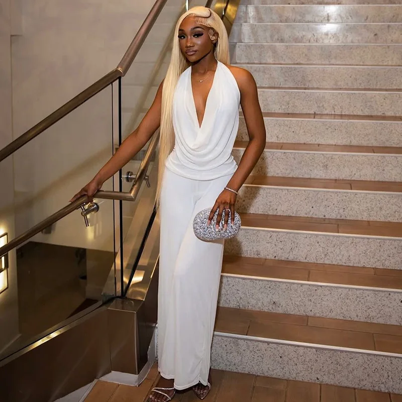 Женские сексуальные летние комплекты из двух предметов: топы без рукавов с глубоким V-образным вырезом и открытой спиной и брюки с высокой талией.
Женские сексуальные летние комплекты из двух предметов: топы без рукавов с глубоким V-образным вырезом и открытой спиной и брюки с высокой талией.