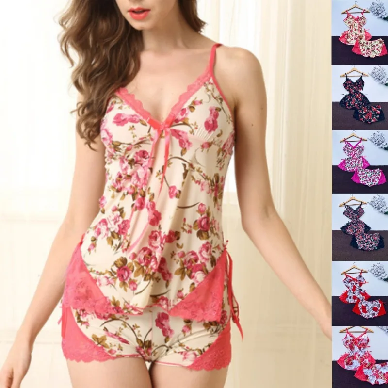 Erotic underwear women's suspender shorts pajama set comfortable and sexy
Erotic underwear women's suspender shorts pajama set comfortable and sexy
