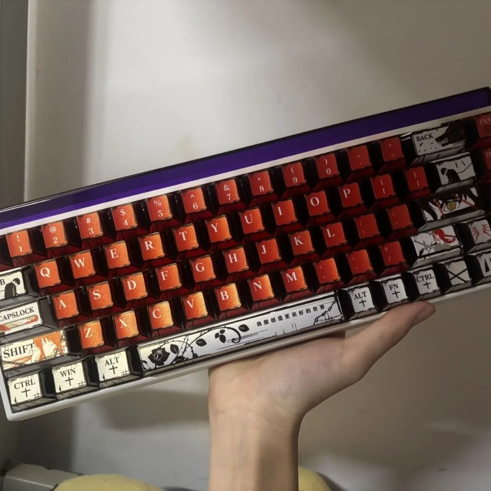 Chainsaw Man Theme Keycap 125key PBT Custom Pearlized Metallic Paint Keyboard Cap Cherry Profile KeyCap for Mechanical Keyboard
Chainsaw Man Theme Keycap 125key PBT Custom Pearlized Metallic Paint Keyboard Cap Cherry Profile KeyCap for Mechanical Keyboard