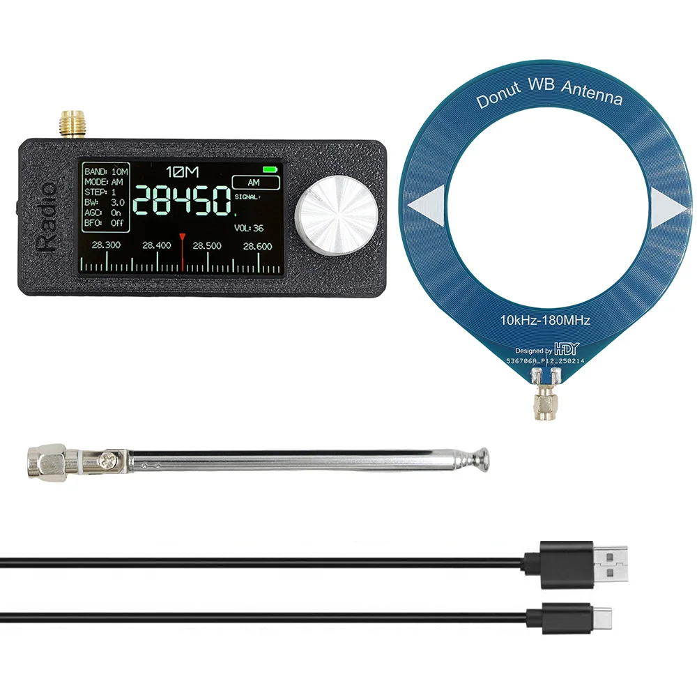 SI4732 Portable Radio, 0.5-108 MHz Pocket Mini Radio, LSB USB AM FM HF SW VHF, 1.9-inch IPS Display, Full-band Receiver
SI4732 Portable Radio, 0.5-108 MHz Pocket Mini Radio, LSB USB AM FM HF SW VHF, 1.9-inch IPS Display, Full-band Receiver