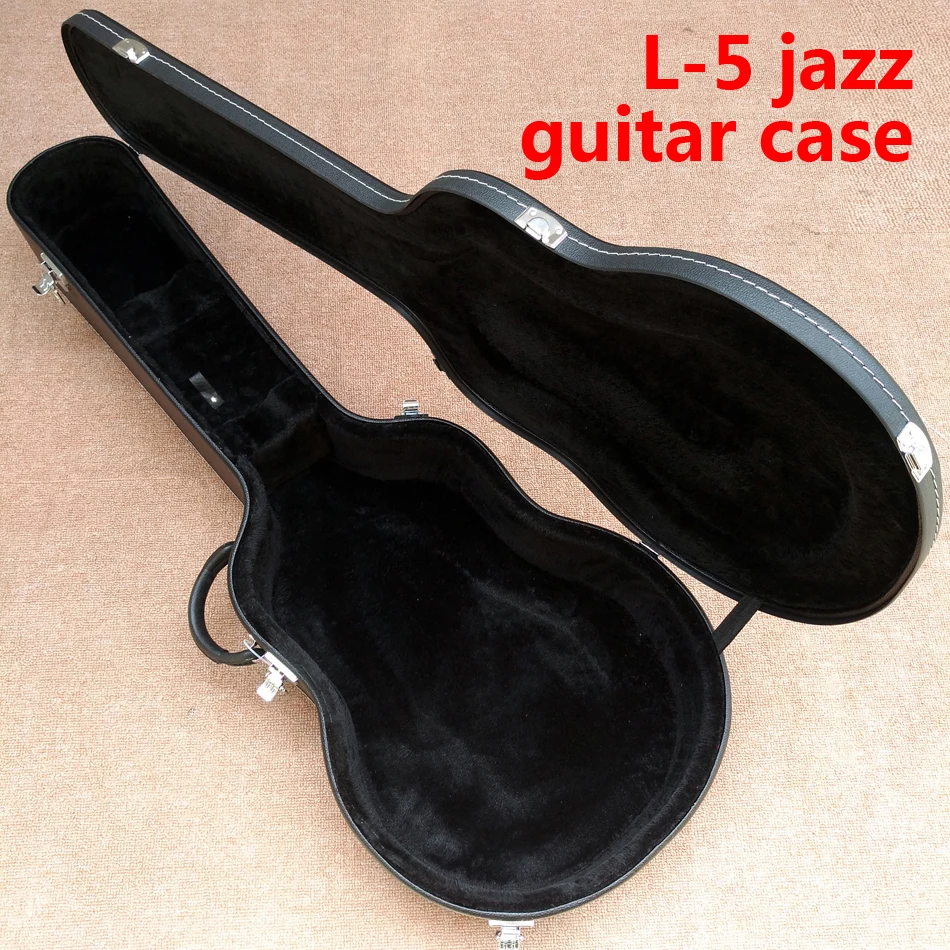 Hollow Body Jazz L-5Electric Guitar HardCase, Black LeatherWith Black Lining,Chrome Hardware, FreeShipping
Hollow Body Jazz L-5Electric Guitar HardCase, Black LeatherWith Black Lining,Chrome Hardware, FreeShipping